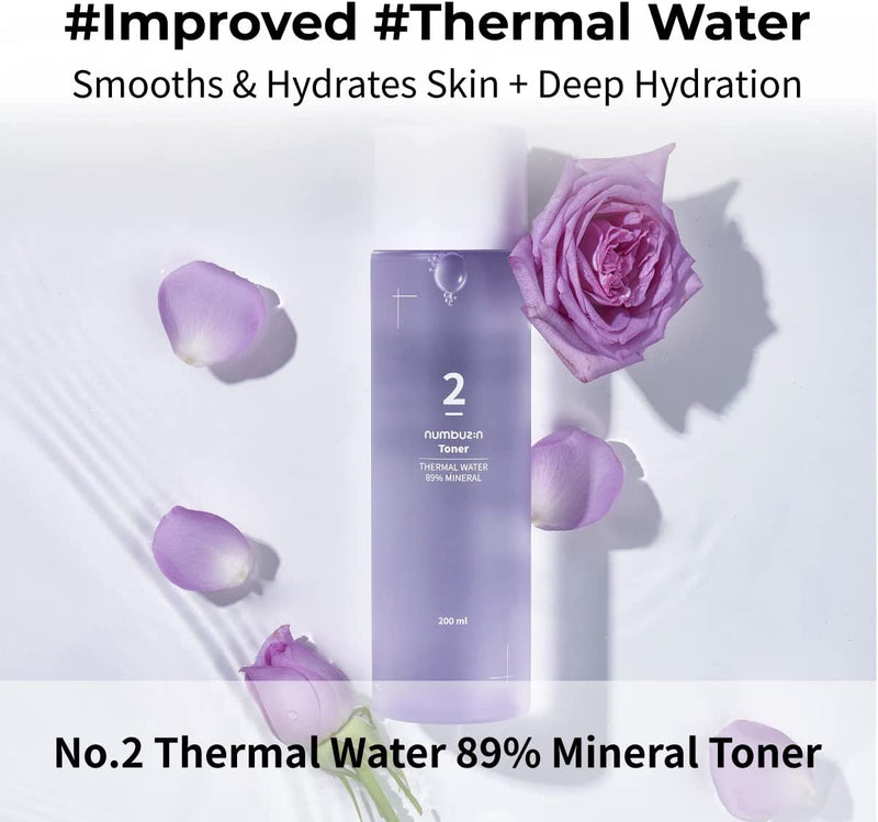 Numbuzin No.2 Thermal Water 89% Mineral Toner - Olive Kollection