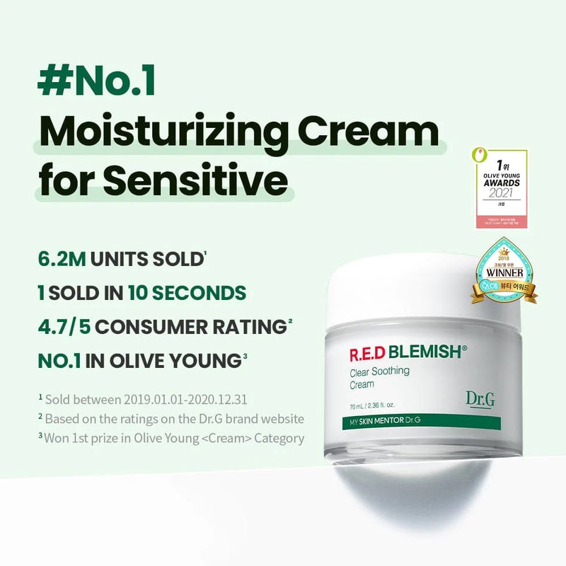 Dr. G Red Blemish Clear Soothing Cream - Olive Kollection