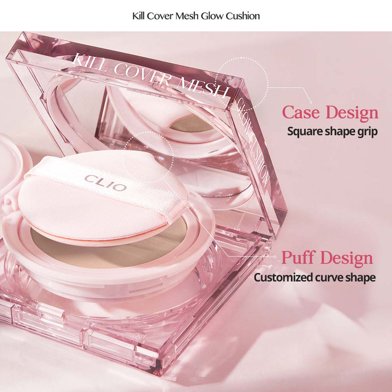 Clio Kill Cover Mesh Glow Cushion (+Refill) - Olive Kollection
