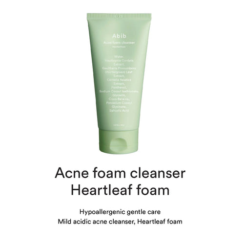 Abib Acne Foam Cleanser Heartleaf Foam - Olive Kollection