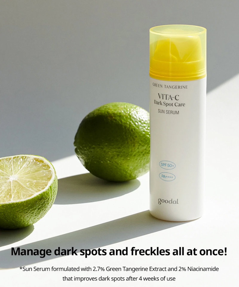 Goodal Green Tangerine Vita C Dark Spot Care Sun Serum - Olive Kollection