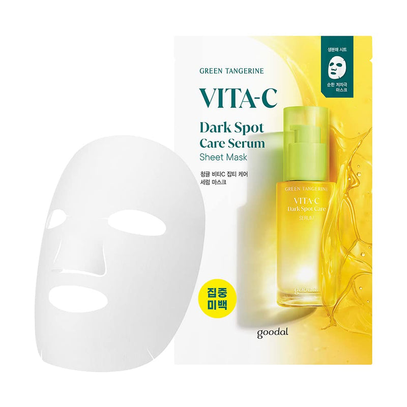 Goodal Green Tangerine Vita C Dark Spot Serum Sheet Mask - Olive Kollection
