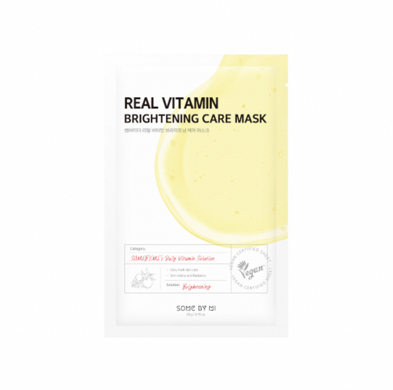 Some By Mi Real Vitamin Brightening Care Mask - 1pc - Olive Kollection